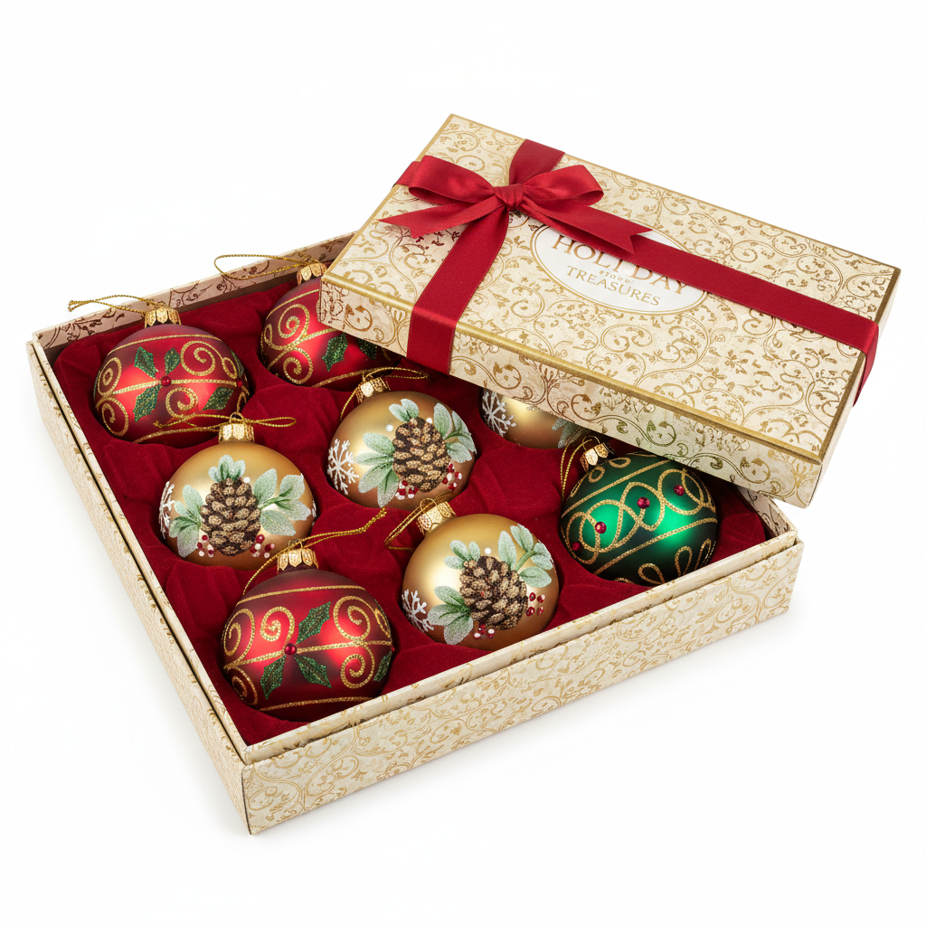 Holiday Christmas Ornament Set