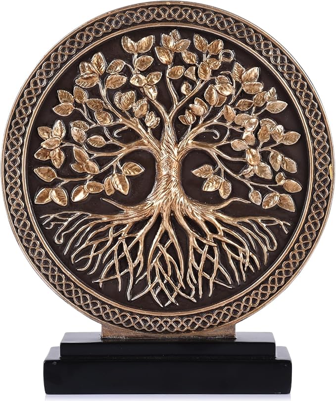Black Gold Tree of Life Sculpture PI15