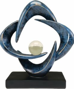 Blue Decor Abstract Decorative Sculpture PI17