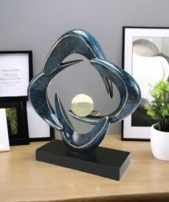 Alternative view of Blue Decor Abstract Decorative Sculpture PI17