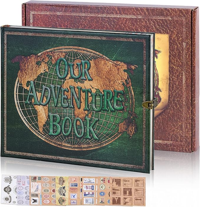 Dark Olive Green Travel Diary Photo Book PI4