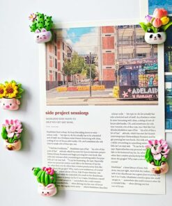 Alternative view of Green Plant Fridge Magnets Flowers Decorative Magnet PI12