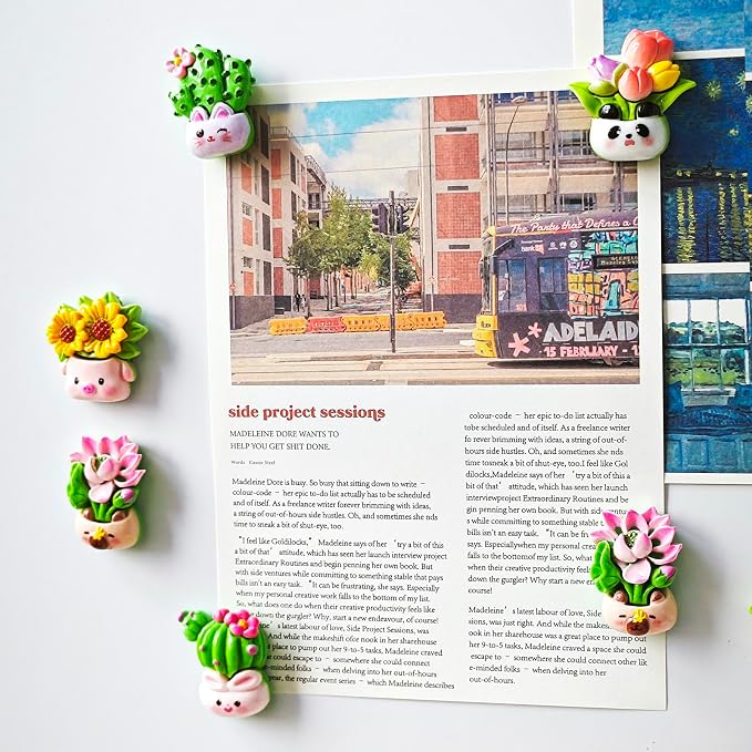 Green Plant Fridge Magnets Flowers Decorative Magnet PI12 - Image 2