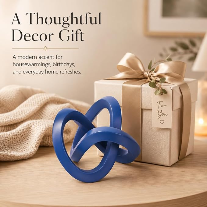 Navy Blue Knot Decor for Coffee Table PI19 - Image 2