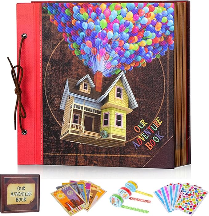 Up House Book Vintage Scrapbook Journal PI2