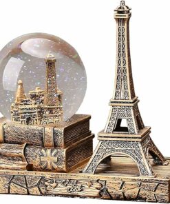 Vintage Eiffel Tower Light Music Snow Ball PI22