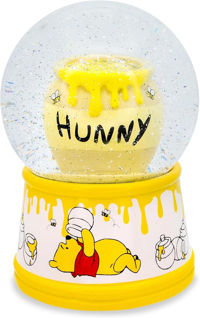Disney Winnie The Pooh Hunny Pot Snow Globe PI30
