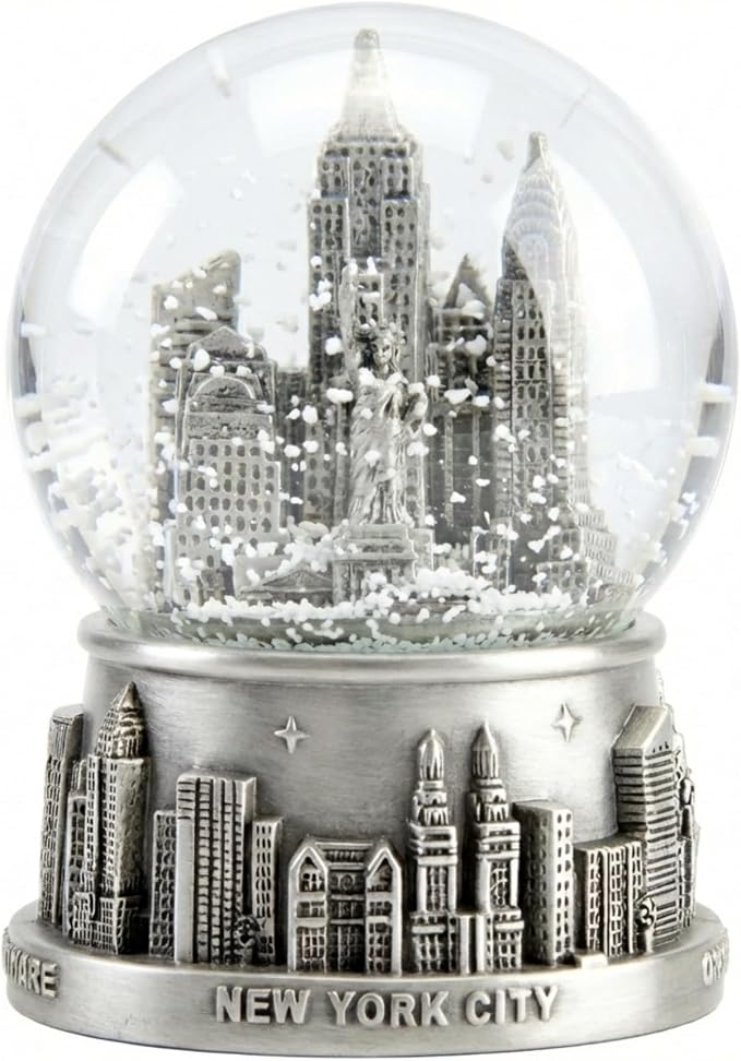 New York City Silver Lined Snow Globe PI24