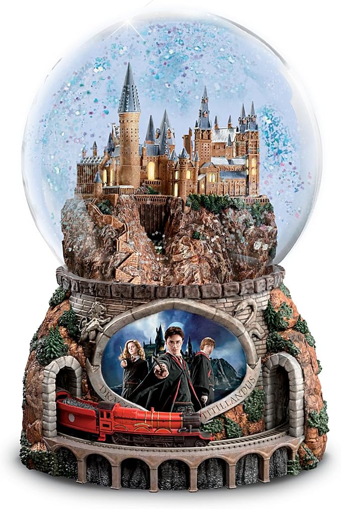 The Bradford Exchange Harry Potter Hogwarts Snow Globe PI25
