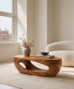 Mid Century Sculptural Coffee Table For Living Room