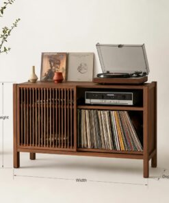 Alternative view of Handcrafted Record Player Stand