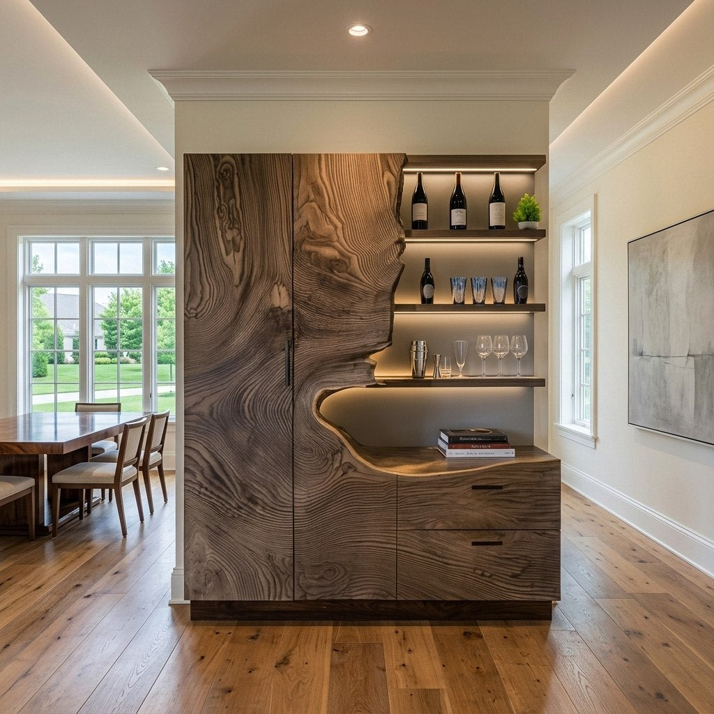 Modern Bar Cabinet With Wine Storage For Dining Room - Image 7