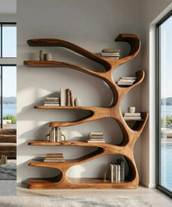 Rustic Wood Bookshelf For Home Furniture