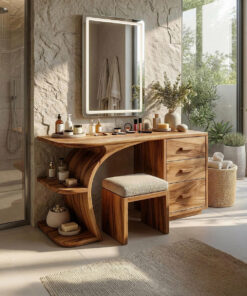 Elegant Makeup Vanity Table Personal Beauty Area Dressing Space