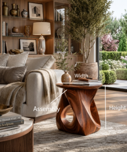 Alternative view of Twisted Side Table For Living Room Or Bedroom