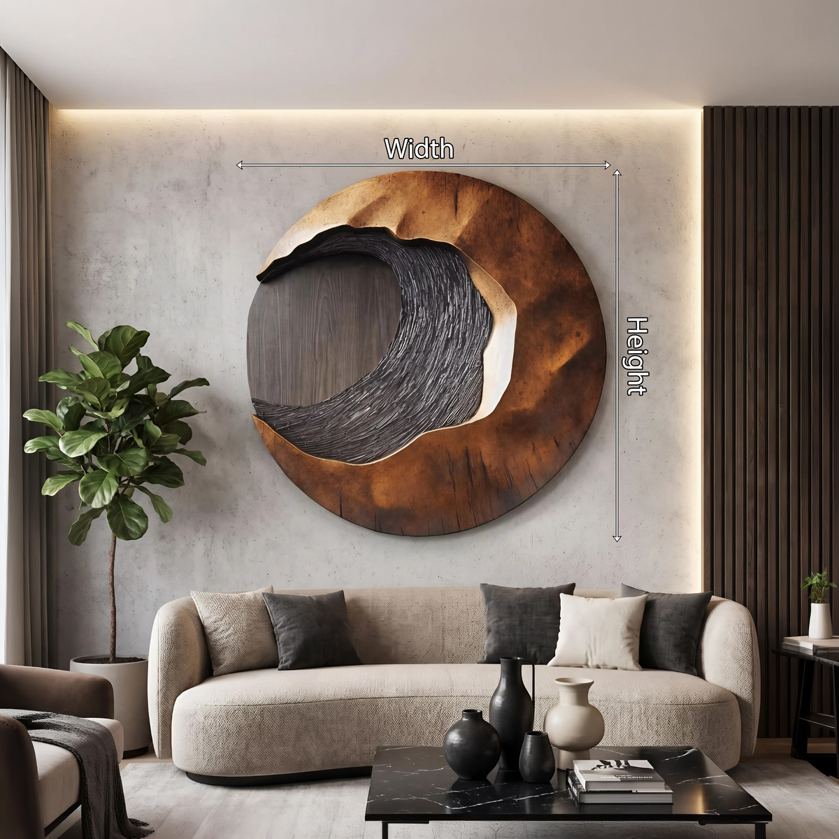 Handcrafted 3D Wood Wall Art For Entryway Focal Point - Image 5