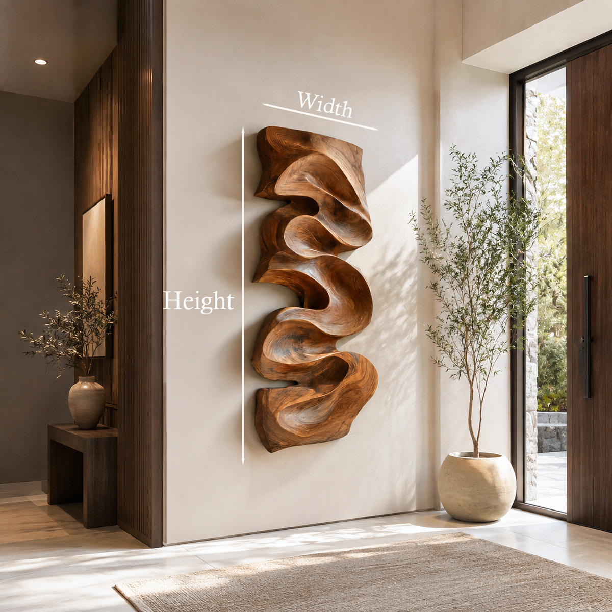 Modern Organic Wall Art Panel Decor For Living Room - Image 8