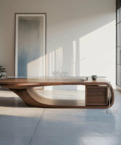 Alternative view of Modern Sculptural Coffee Table With Curved Design For Home Office