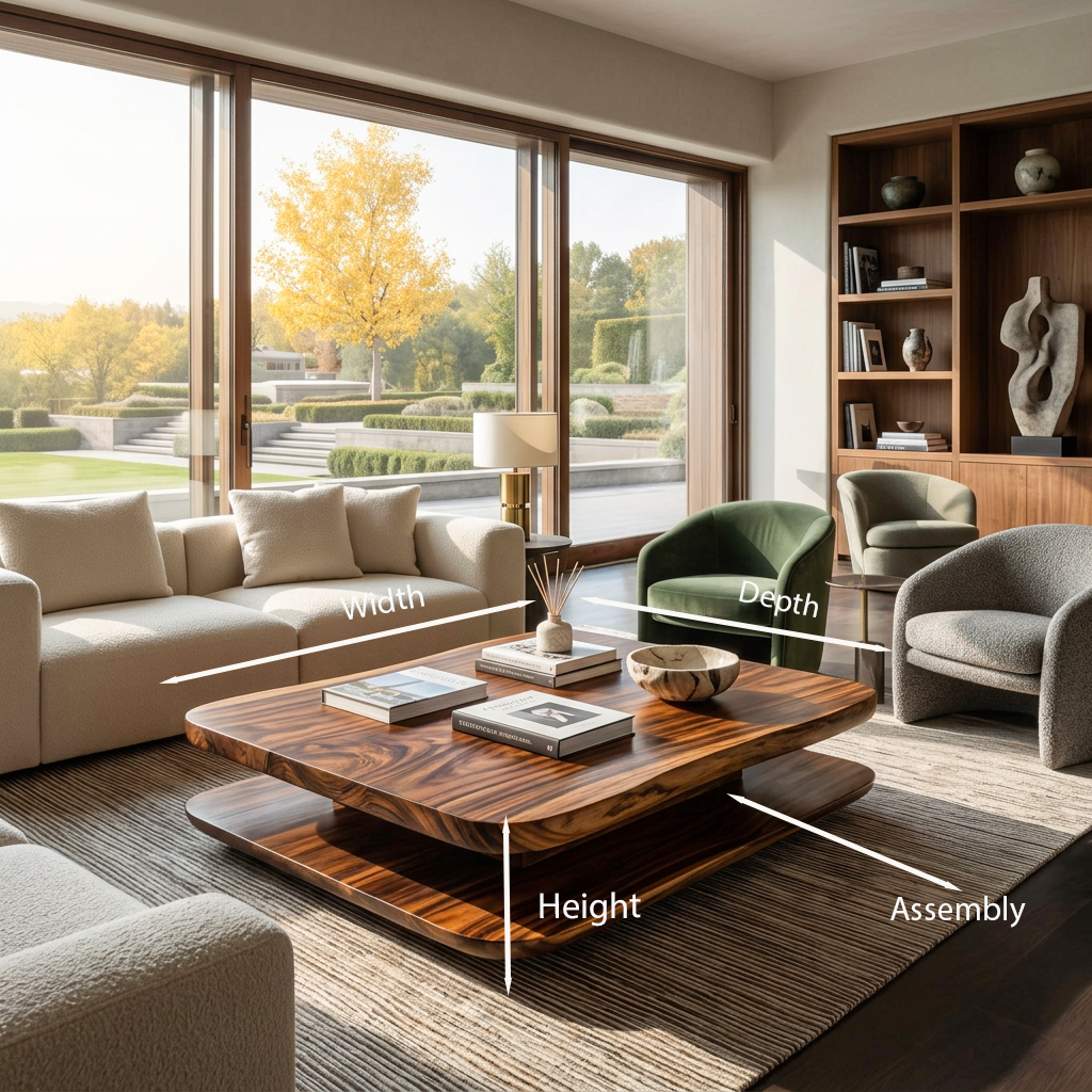 Minimalist Coffee Table Two Layers For Living Decor - Image 8