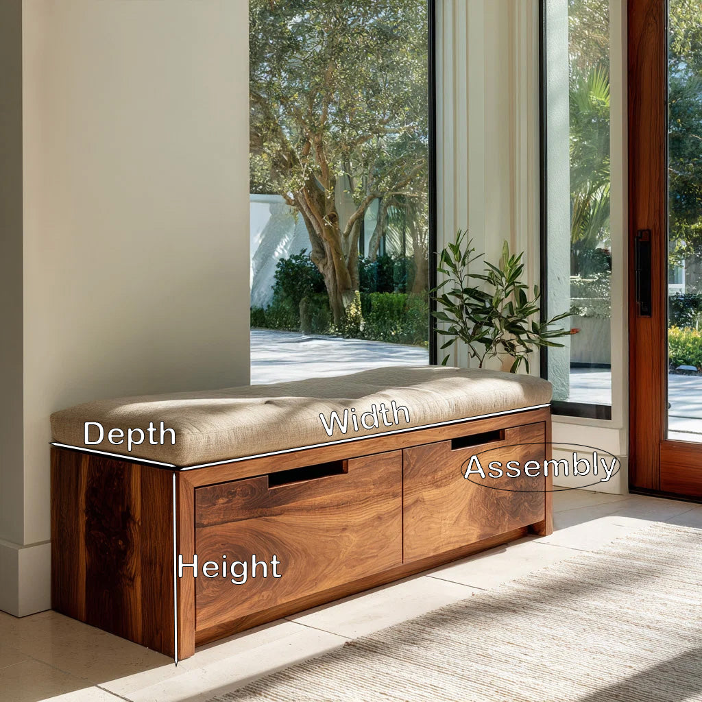 Minimalist Storage Bench Functional Design For Entryway - Image 8