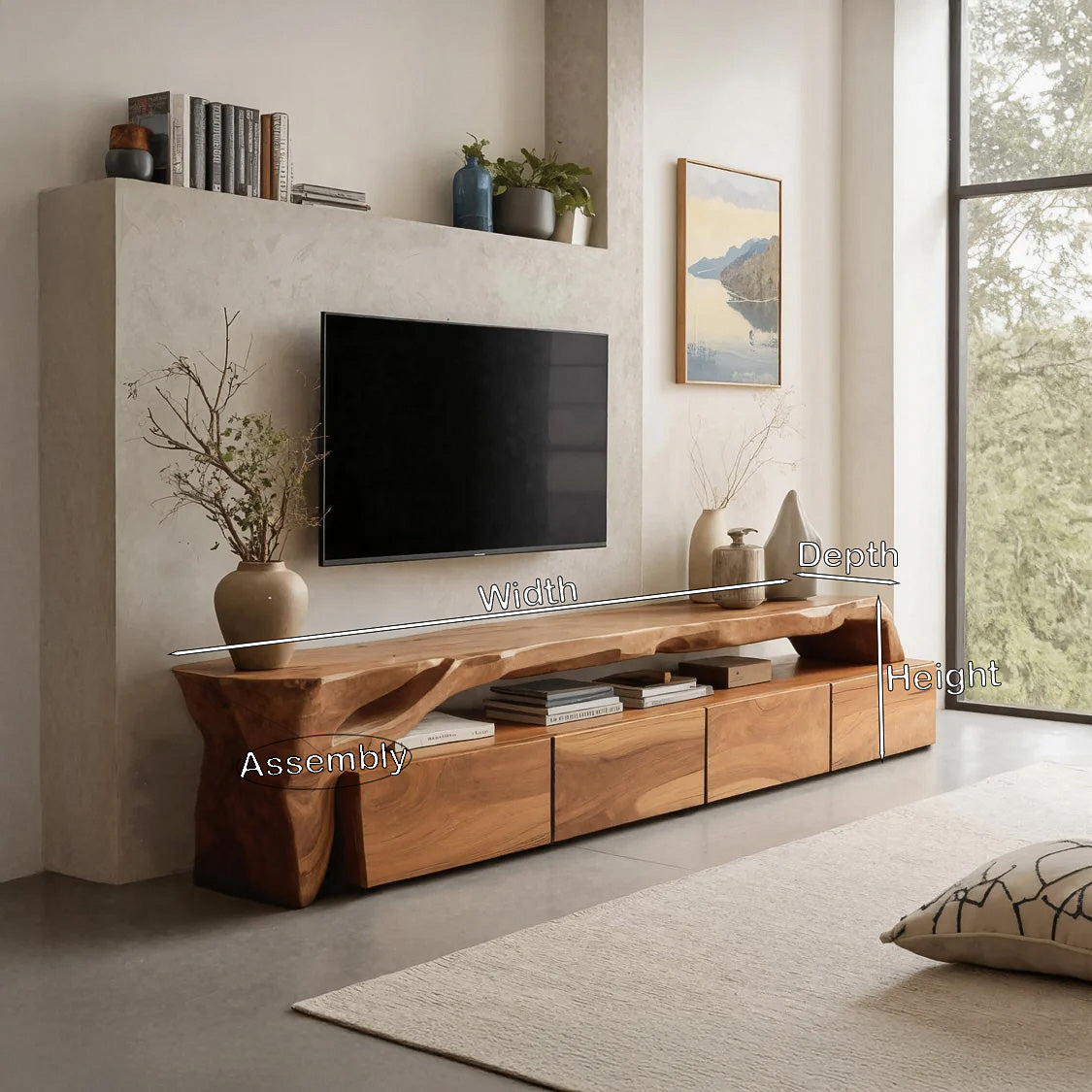 Modern TV Stand With Storage For Living Room - Image 2