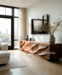 Alternative view of Modern Organic Wood TV Cabinet For Living Room