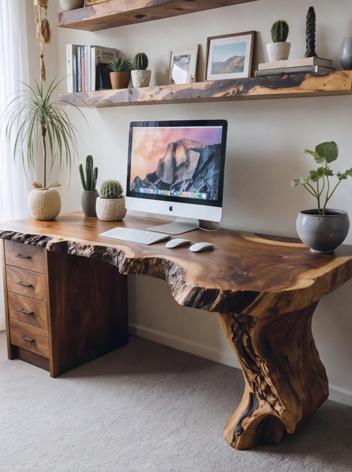Handmade Live Edge Desk - Image 4