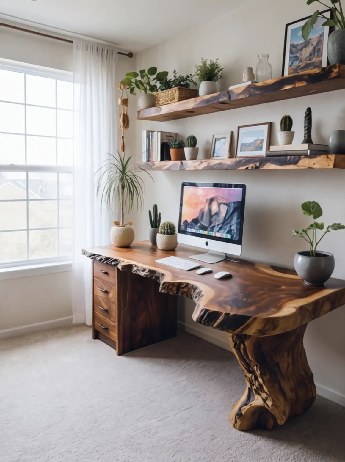 Handmade Live Edge Desk - Image 7