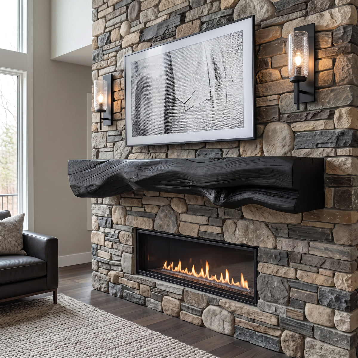 Natural Mantel Shelf For Fireplace Or Entryway - Image 3