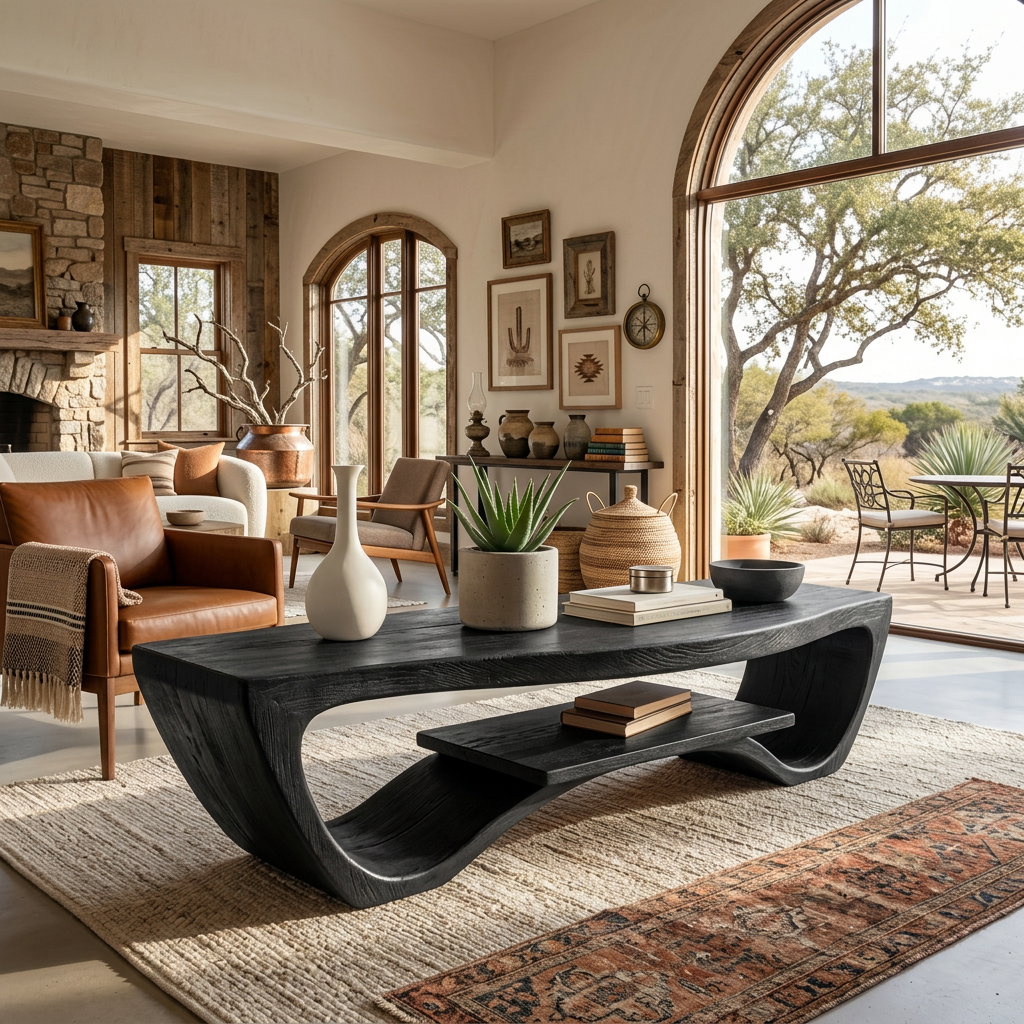 Luxury Coffee Table With Shelf For Living Room - Image 4