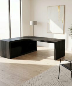Alternative view of Modern Live Edge L Shaped Desk For Home Office