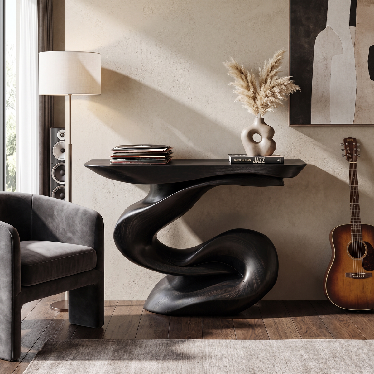 Handcrafted Accent Table Furniture Decor - Image 4