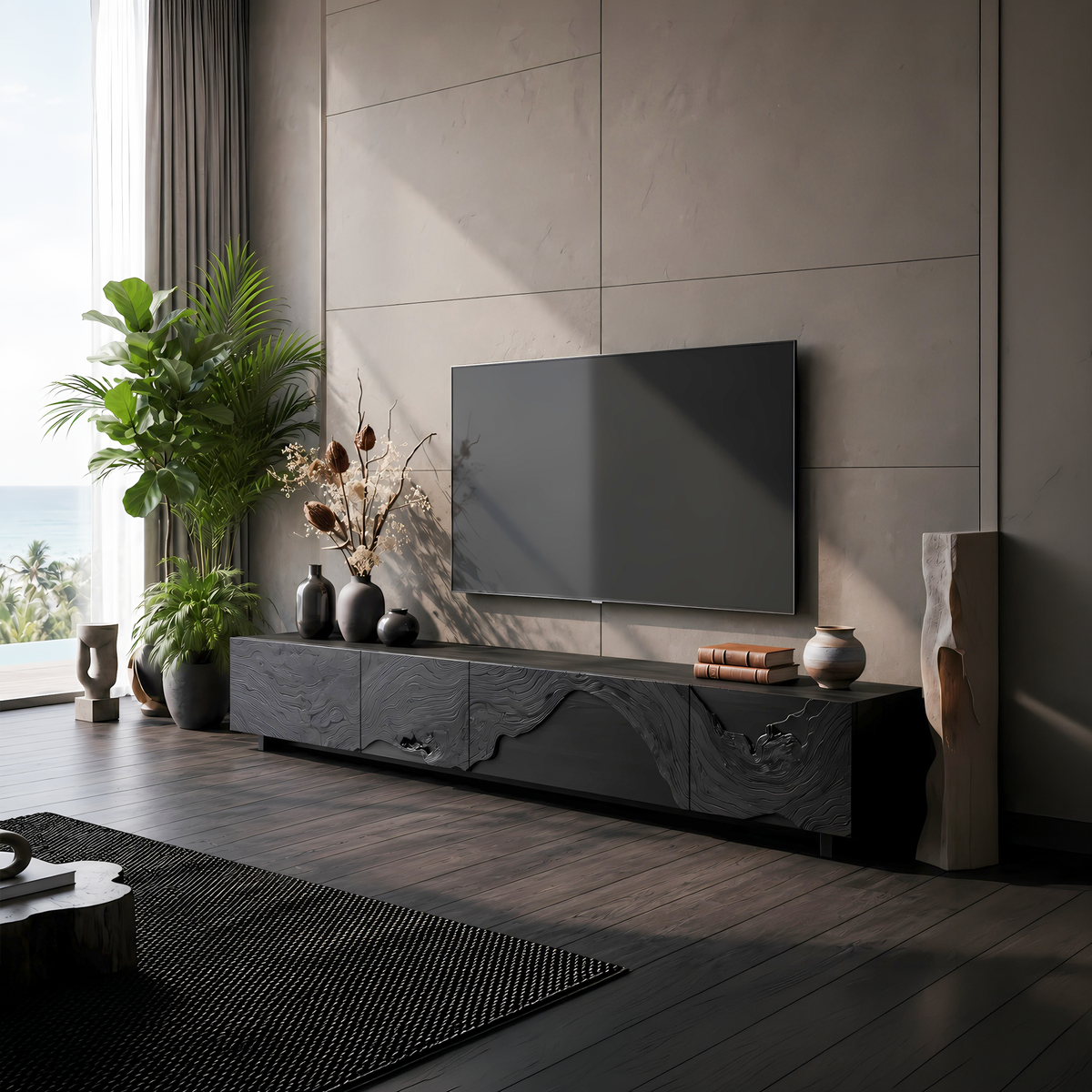 Mid Century TV Console For Stylish Living Room - Image 4