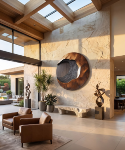 Alternative view of Handcrafted 3D Wood Wall Art For Entryway Focal Point