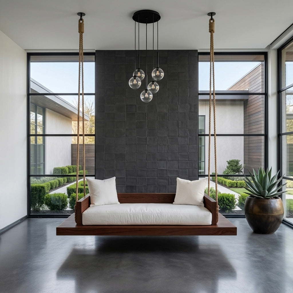 Modern Hanging Ceiling Swing For Living Room Or Studio - Image 7