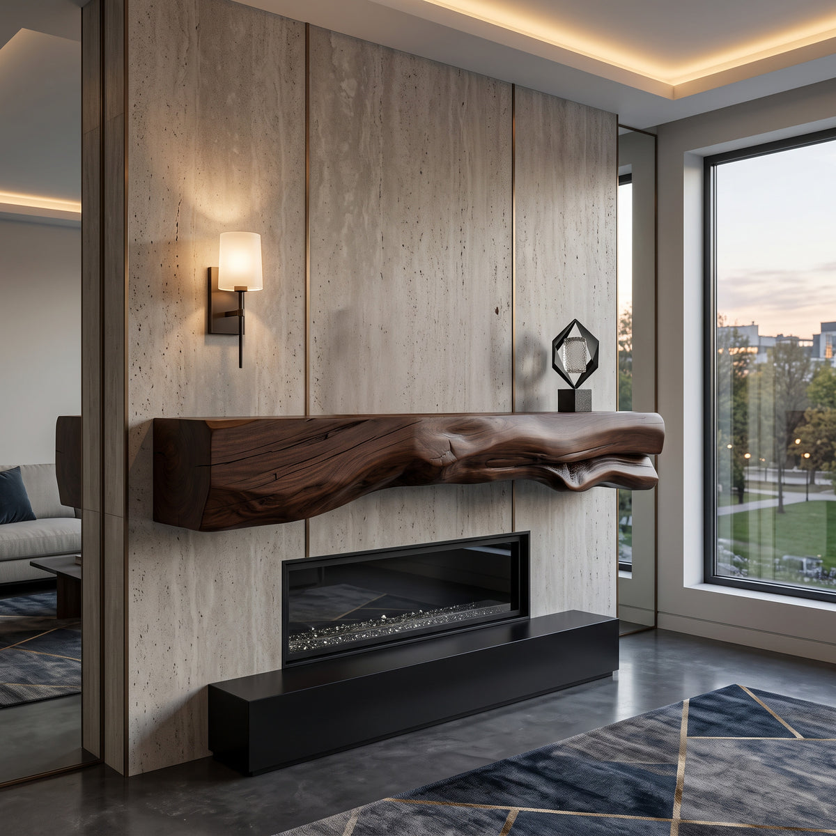 Natural Mantel Shelf For Fireplace Or Entryway - Image 6