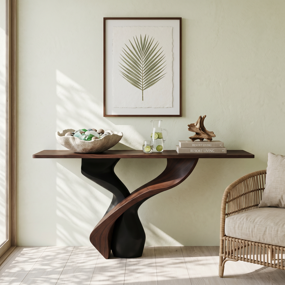 Rustic Console Table Inspiration Entryway Design - Image 7