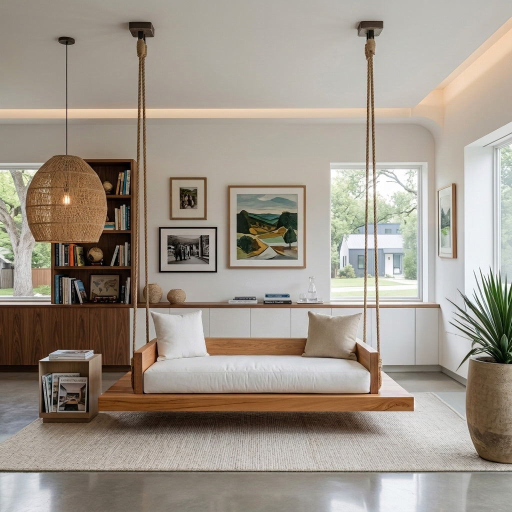 Modern Hanging Ceiling Swing For Living Room Or Studio - Image 6