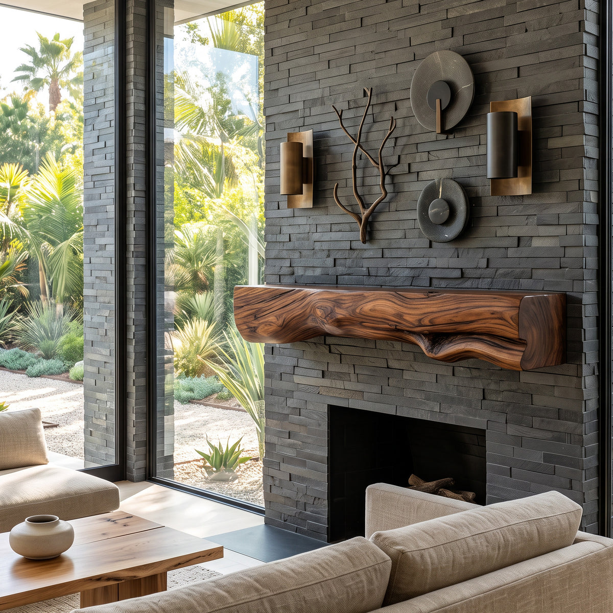 Natural Mantel Shelf For Fireplace Or Entryway - Image 5