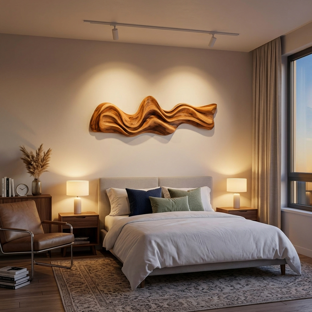 Large Wavy Wall Art Sculpture For Living Room - Image 6