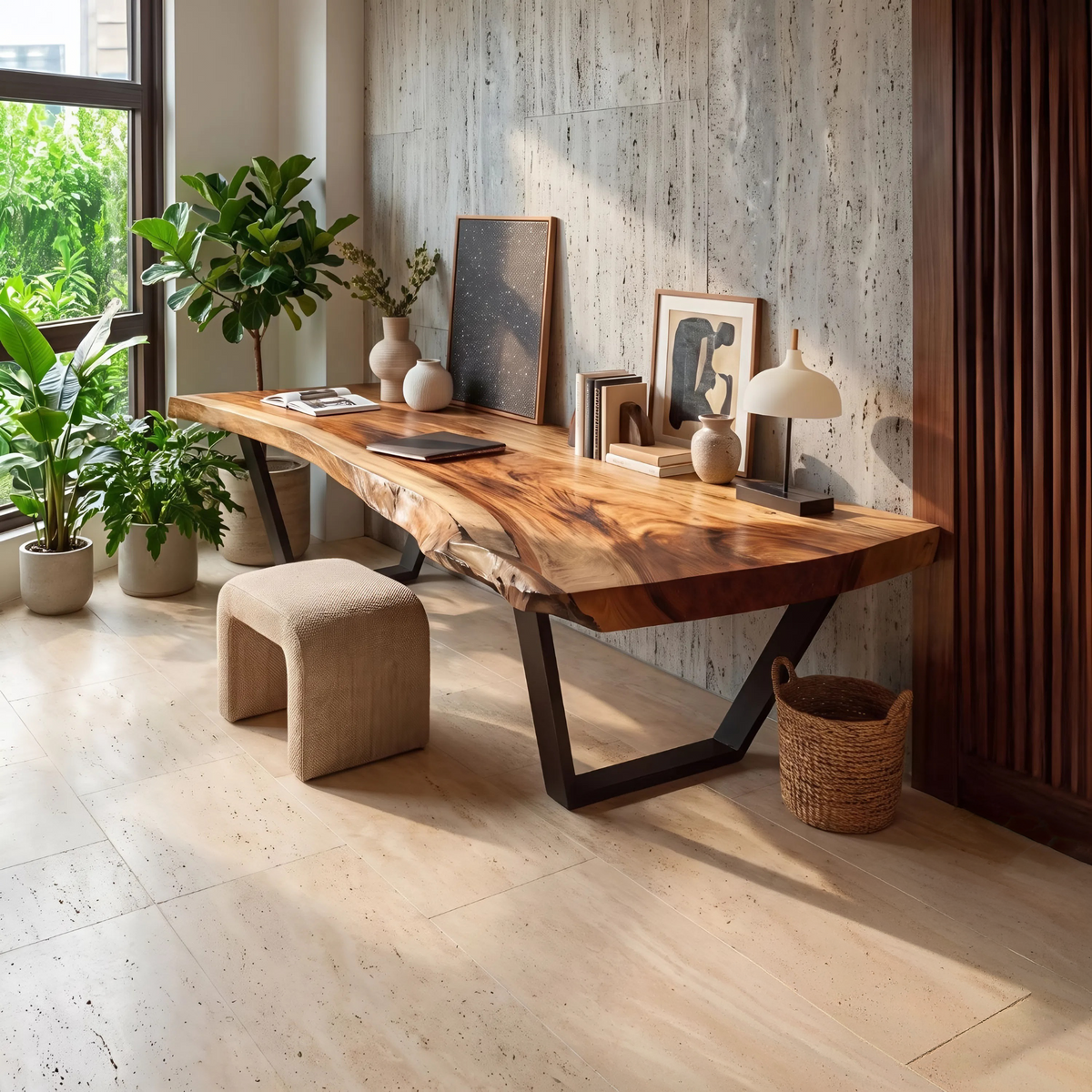 Modern Solid Wood Desk For Bedroom Furniture - Image 6