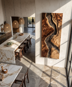 Alternative view of Handcrafted Wooden Wall Sculpture For Entryway Design