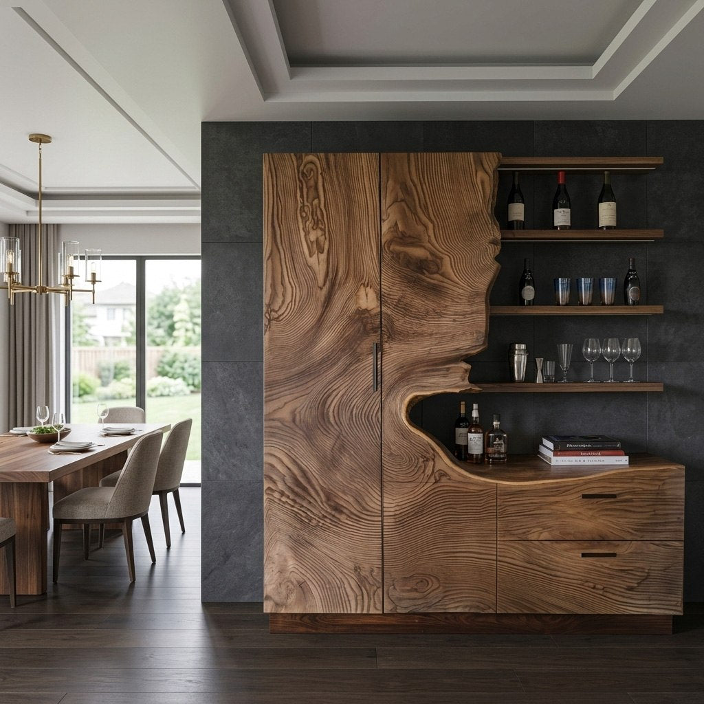Modern Bar Cabinet With Wine Storage For Dining Room - Image 5