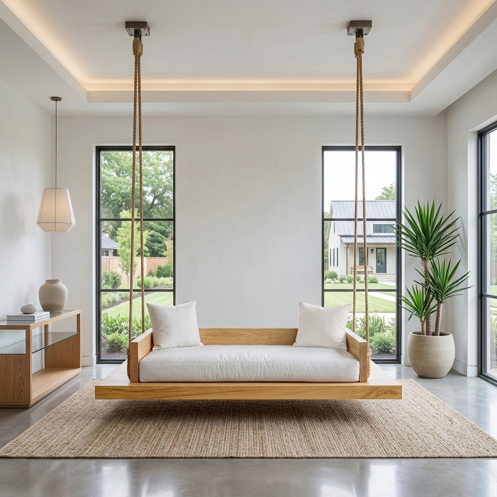 Modern Hanging Ceiling Swing For Living Room Or Studio - Image 5