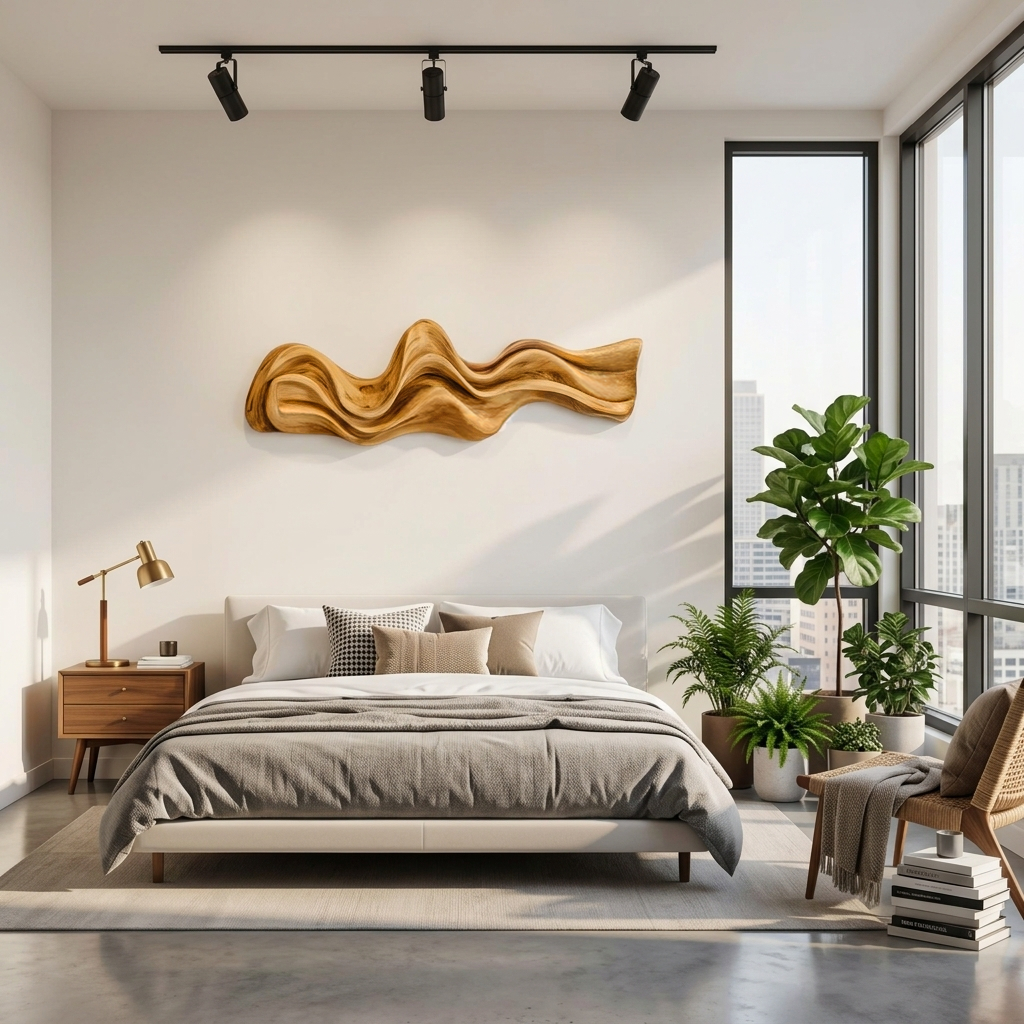 Large Wavy Wall Art Sculpture For Living Room - Image 5