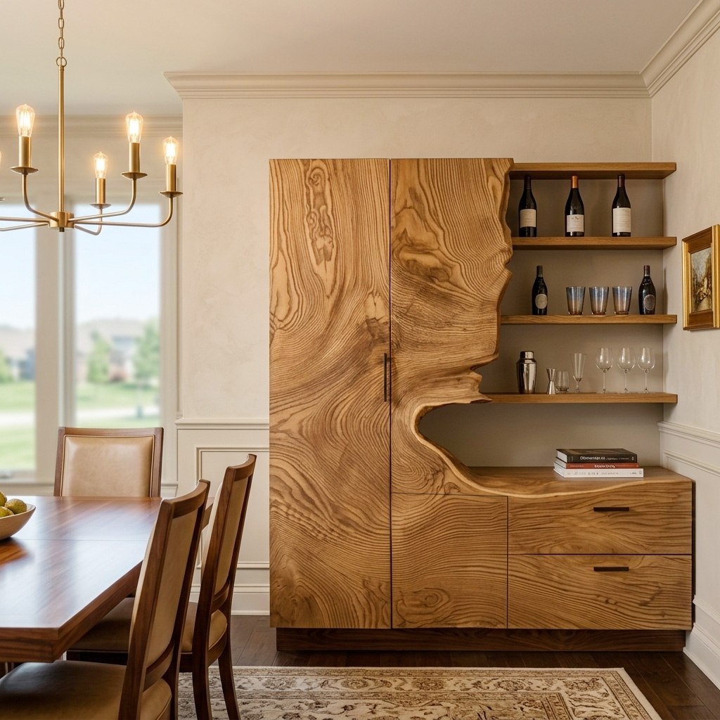 Modern Bar Cabinet With Wine Storage For Dining Room - Image 6