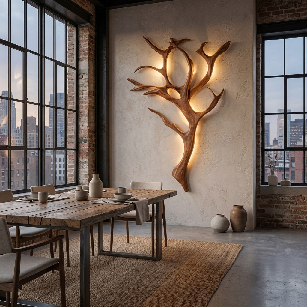 Handcrafted Branch Wall Lamp For Wall Decor - Image 5