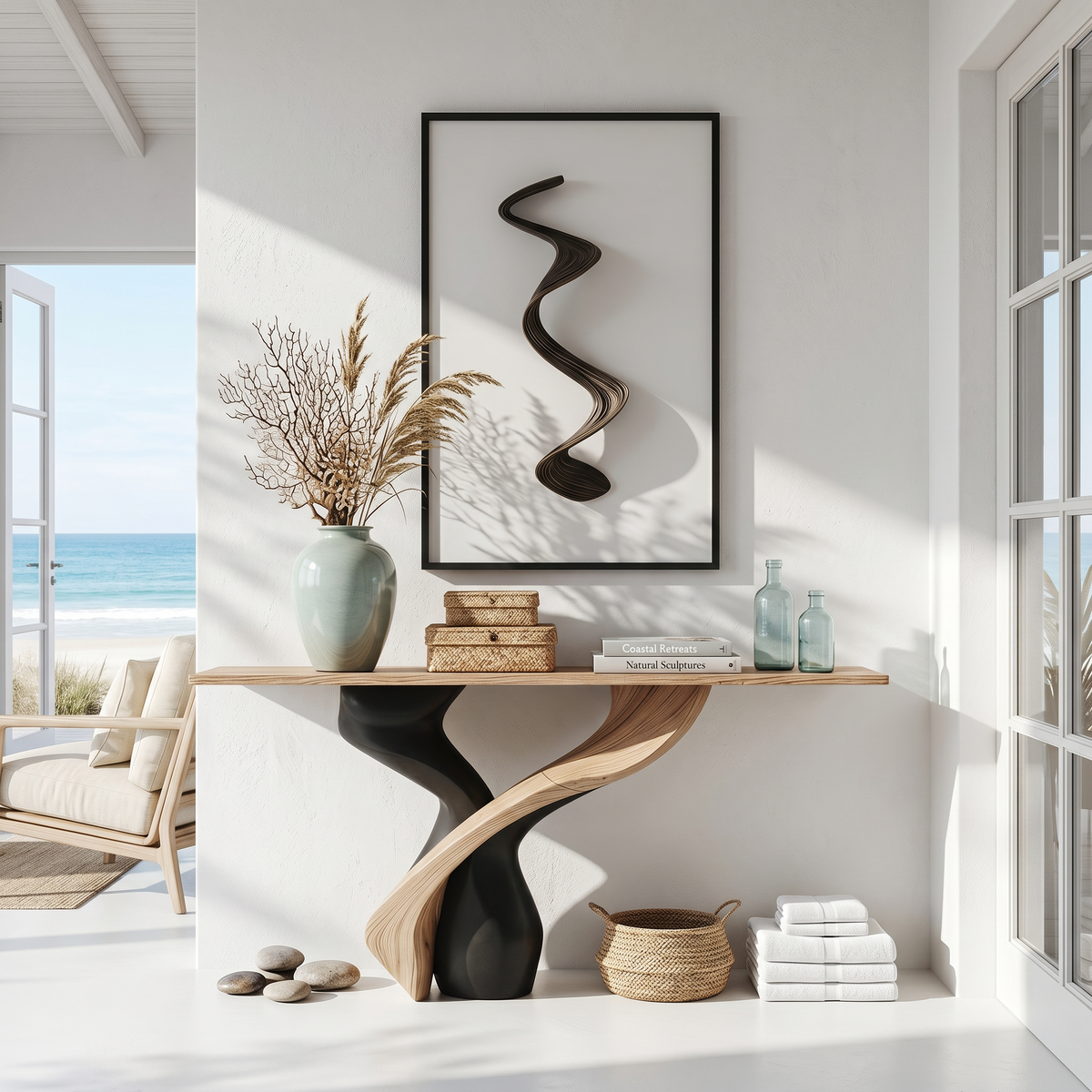 Rustic Console Table Inspiration Entryway Design - Image 5