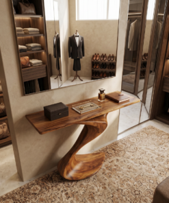 Alternative view of Rustic Console Table Entryway Design