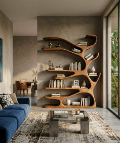 Alternative view of Rustic Wood Bookshelf For Home Furniture